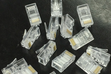 amp安普超五水晶头  8-554720-3 rj45 优质百兆网线接